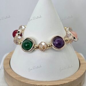 Elegant Multi-Color Beaded Bracelet BR205